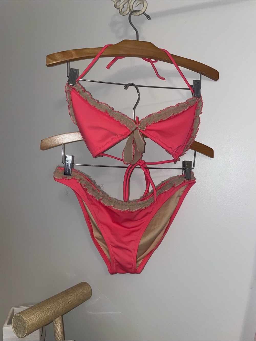 Victoria's Secret Coral in color bikini bathing suit